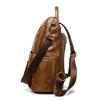 Soft Leather Letter Backpack Women's College Style Backpack Large Capacity Travel Bag