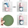 4PCS Coffee Mug Stacker, Cup Storage Accessories, Silicone Coaster, Kitchen Cabinets Expandable and Stackable Organizer,Save Space for Cupboard and