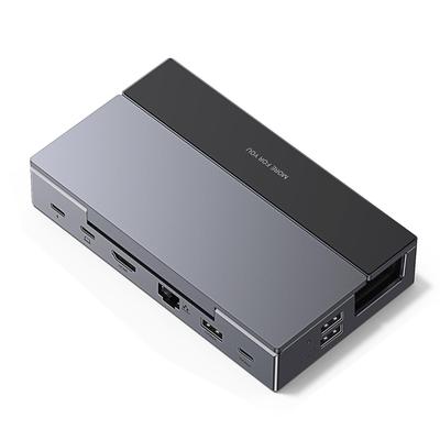UGREEN TV Dock for Steam Hub Docking HDMI 10Gbps X 1000Mbps 2 X USB Card 100W PD No Adjustable Angle Stand Deck/Switch/Rog Ally/Legion Go, 9-in-1