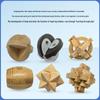 Kongming & Luban Interlocking Puzzle Set: Educational Toys for 7+ Year Olds, Enhancing Intelligence and Relaxation with Nine Building Blocks.
