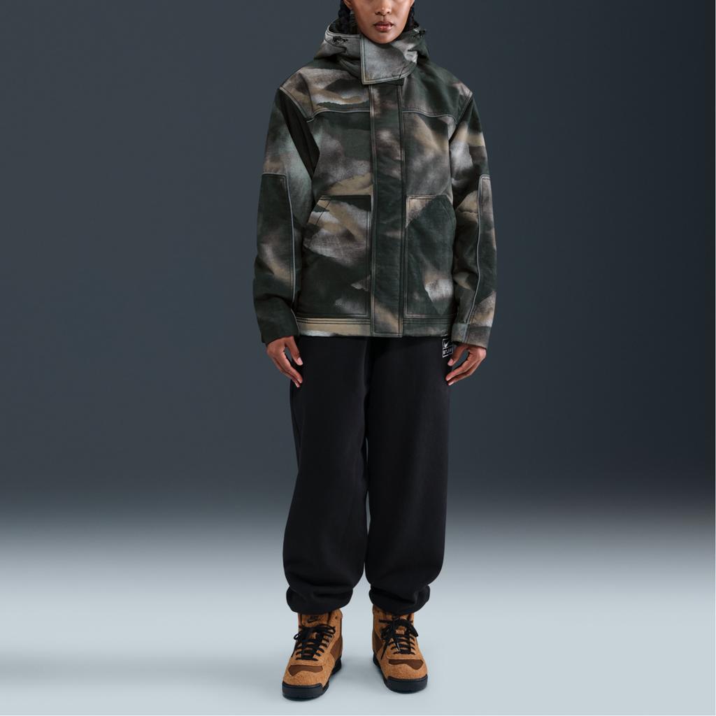 Nike X Stussy Odnímatelná kapuce Funkční minimalistická maskáčová bunda s dlouhým rukávem Unisex bunda HQ8521-900