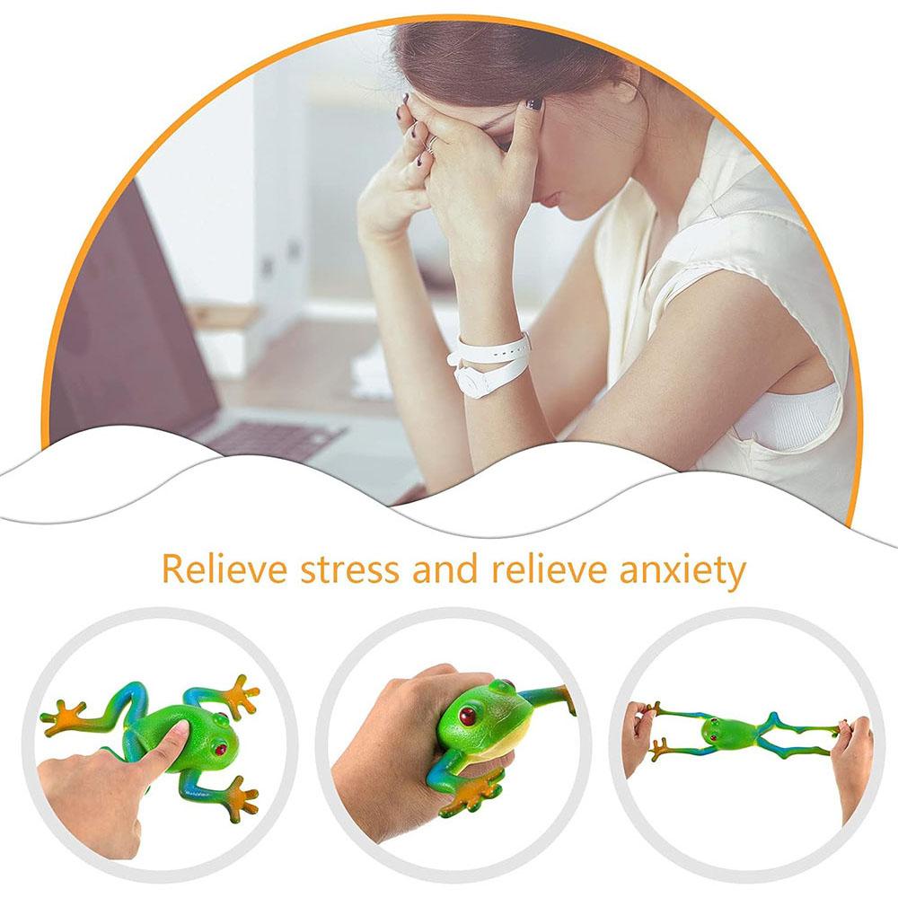 Soft Rubber Simulation Frog Prank Toy Tricky Stress Relief Sensory Play Fake Frog Model Funny Joke Prop Gift For Toddlers Kids