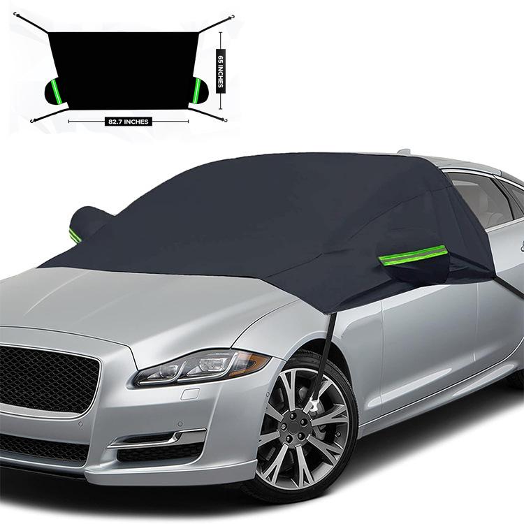 Car Windshield Cover Snow Ice Frost Protector Sun Shade Snow Cover Winter Windproof Front Windshield Protector Universal Fit for SUV Sedan