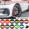 Autocolante pentru Capacul Jantei Auto BBS Metalic Suprafață Curbată 4 BUC 56mm 60mm 65mm 70mm Autocolant Centru Jantă BBS Roșu Auriu Negru Argintiu