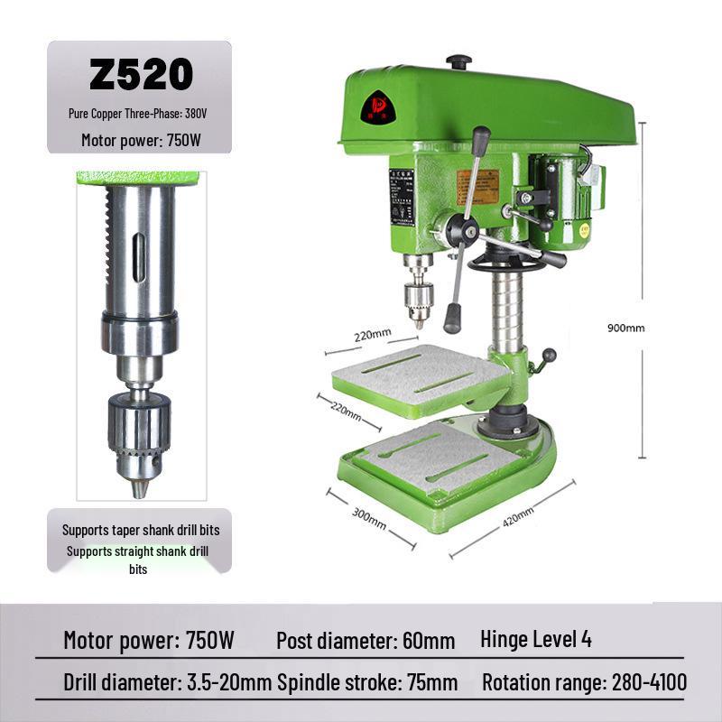 Deke Z516BC 16mm High Power 750W Bench Drill Press & Mill Machine