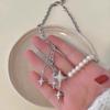 Glamour Diamond Starburst Pearl Necklace - Trendy High-Design Choker for Women