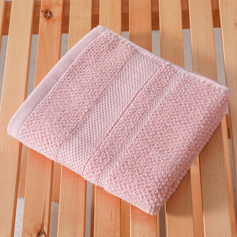 Manufacturer's Pure Cotton Honeycomb Jacquard Face Towel - 32-Ply Cut-Pile Washcloth with Embroidered Logo