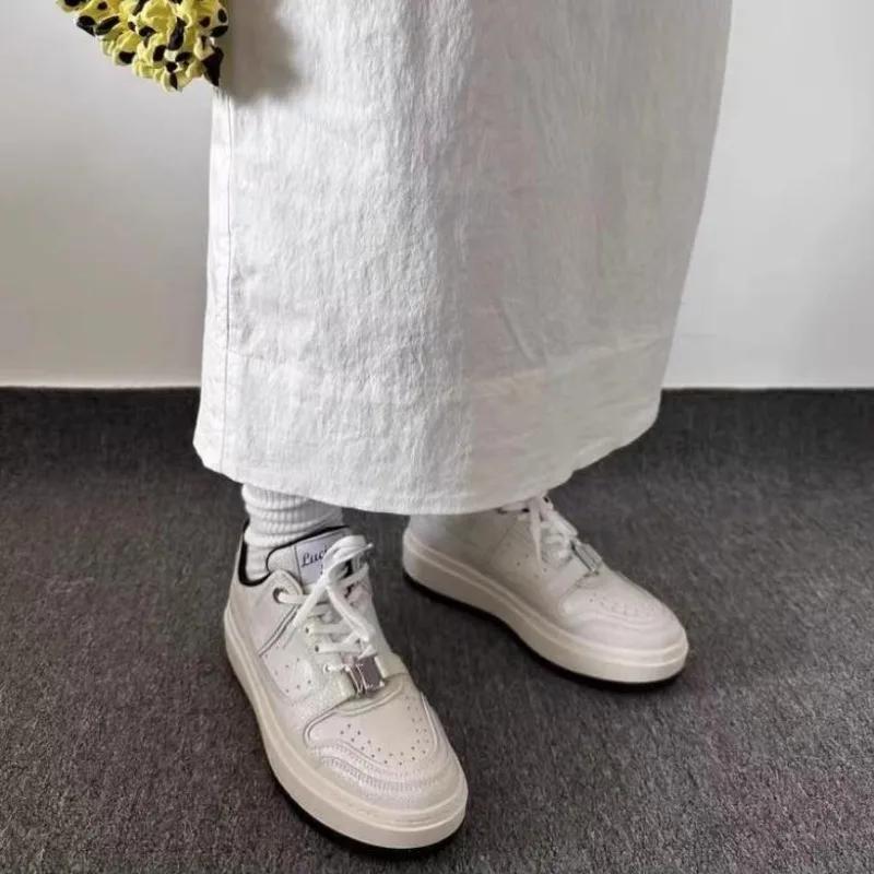 Mode Damen Sneaker mit dicker Sohle Schlichtes Design Sneaker Hochwertige Lässige Modeschuhe Outdoor Laufschuhe für Damen