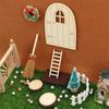 Christmas Girl Fairy Doors Christmas Santa Miniatures Furniture Wooden Gnome Accessories Decoration For Holiday Family Wall