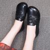 Women's Shoes New Autumn Soft-soled Small Leather Shoes Retro First-layer Cowhide Mother Shoes One-pedal Flat-soled Single Shoes Women
