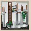 1218PCS Old Construction Site MOC Building Blocks Architecture DIY Assembly Creative Puzzle Gift
