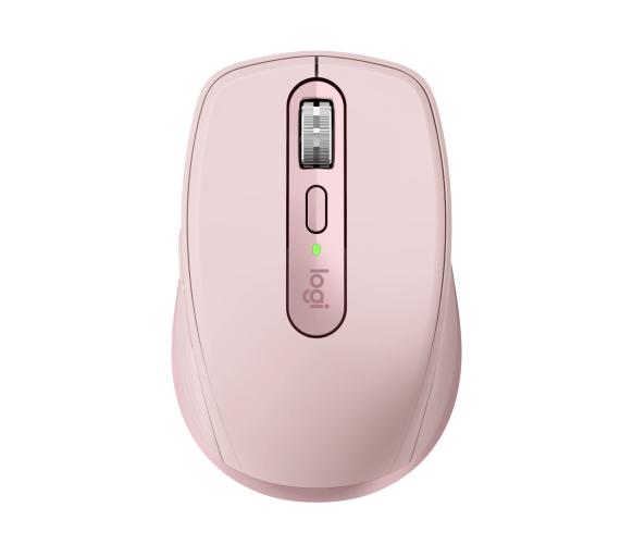 Logitech MX Anywhere 3S Mouse - RF Wireless + Bluetooth, Laser, 8000 DPI, Rose