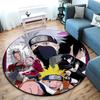 Famous Cartoon NARUTO Protagonist Uzumaki Naruto Round Carpet Soft Home Decoration Anti-slip Door Mat Outdoor Picnic Mat Carpet M7