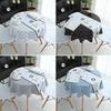 Round Table Tablecloth Pvc Dining Table Cloth Waterproof, Oil-Proof, Anti-Scalding And Leave-In Household Coffee Table Small Round Tablecloth
