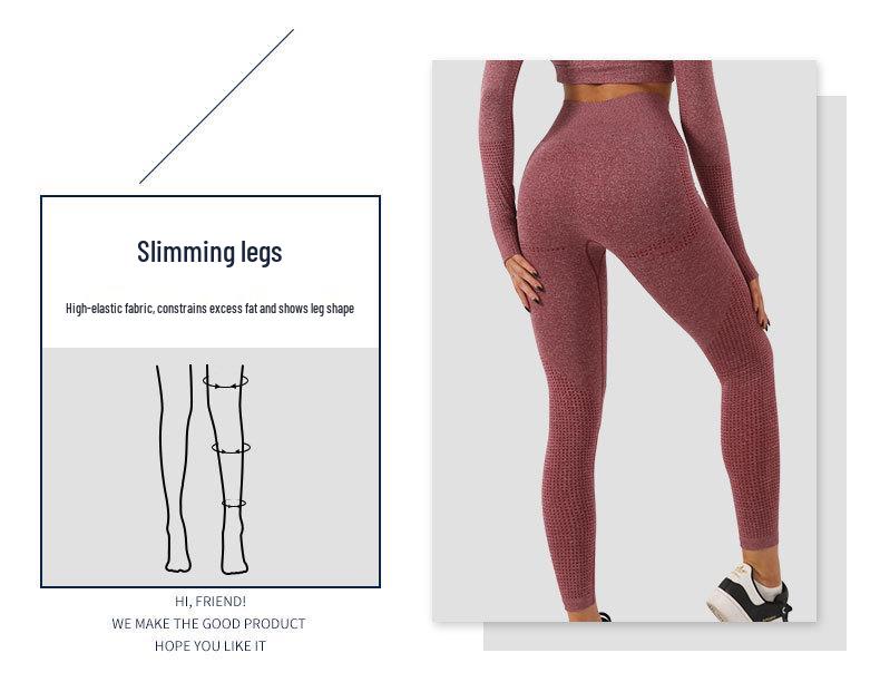 Damen High Waist Nahtlose Yoga- und Laufleggings