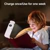Clip Type Reading Light Rechargeable Portable USB-C Fast Charging Foldable 3 Color Temp 5 Brightness Levels LED Indicators Bed Light