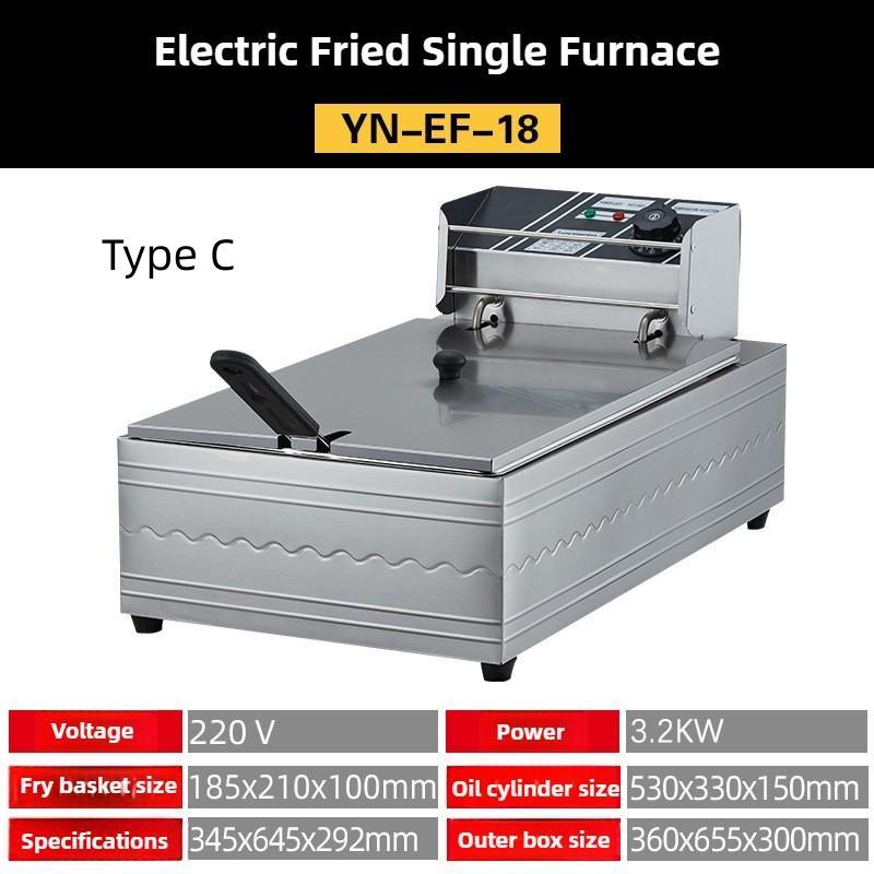 Large Capacity Commercial Electric Fryer Desktop Multifunctional Oil Fryer Intelligent Constant Temperature French Fries Machine