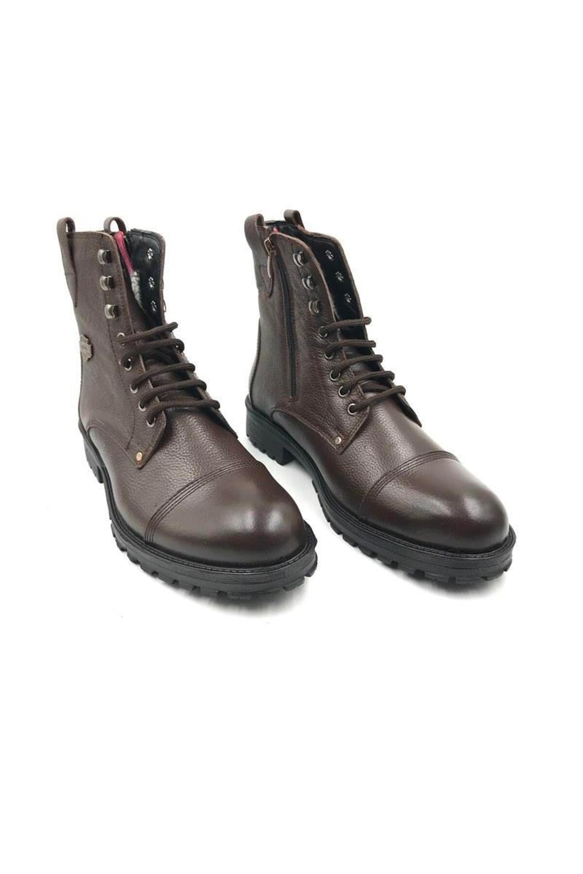 

Genuine Leather Men s Boots Brown 41