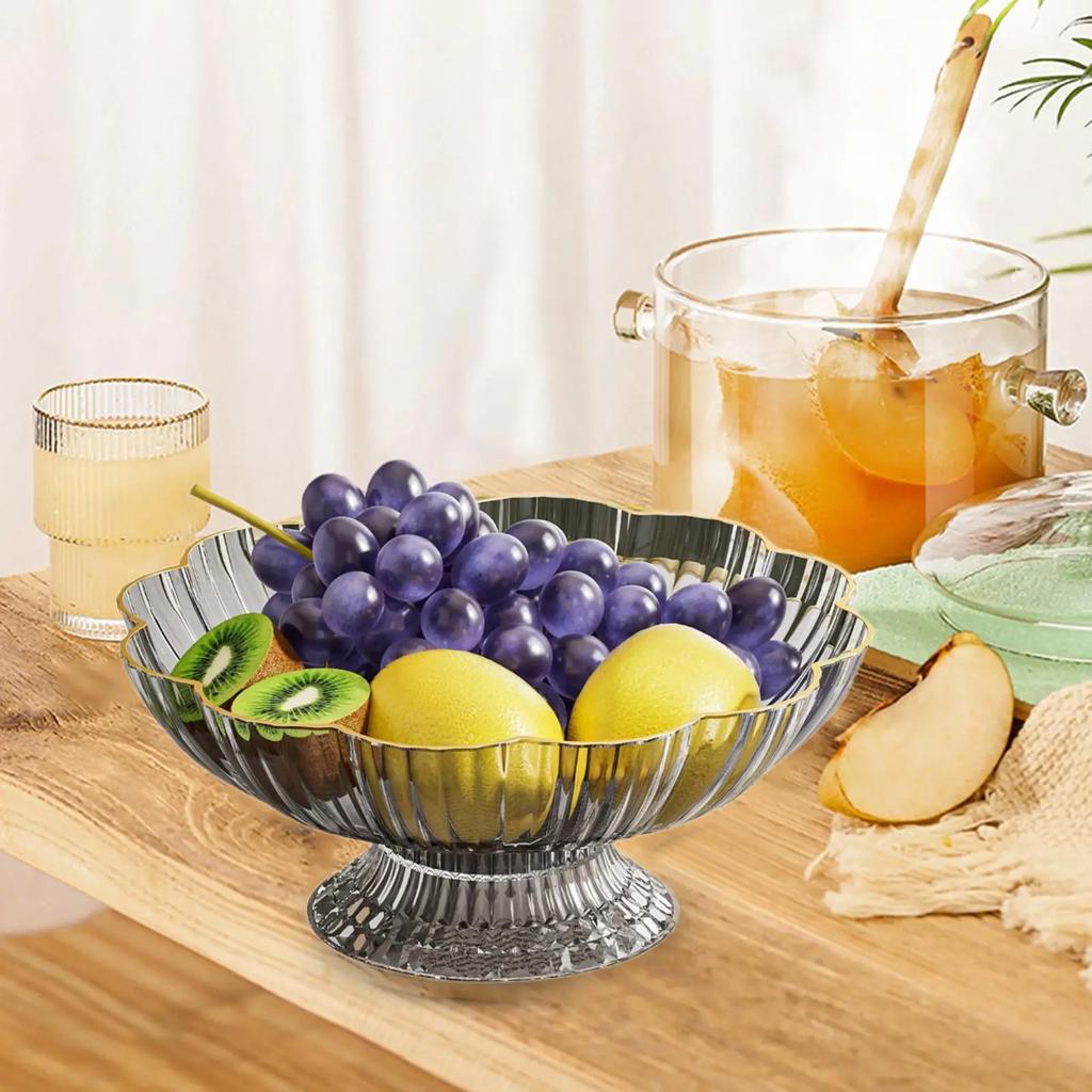 Fruit Bowl with Draining Holes Vegetable Holder Table Centerpiece Snack Holder for Kitchen Counter Office Home Decoration