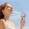 LCD Display Portable Fan USB Rechargeable Handheld Vertical Handheld Fan Silent 6-Speed Wind Power Electric Fan Desk Use