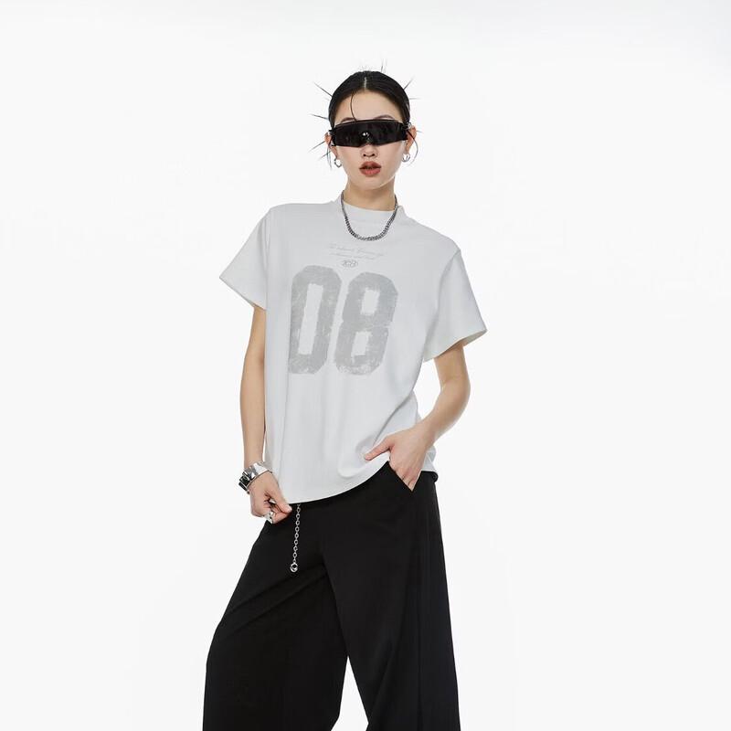 ICH MODE Women s Summer Print Short Sleeve T-Shirt M