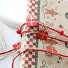 5.5 Yards Christmas Ribbons Red/Green Holiday Ribbon Roll with Tree/Gift Box Decor for Gift Wrapping DIY Crafts