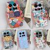For Xiaomi Mi 10 11 12 15T 15 Ultra Cellphone Bags Retro checkered Patterns Transparent Silicone High Quality Shockproof Shell For Xiaomi Covers Cases