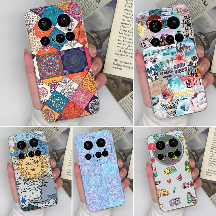 For Xiaomi Mi 10 11 12 15T 15 Ultra Cellphone Bags Retro checkered Patterns Transparent Silicone High Quality Shockproof Shell For Xiaomi Covers Cases