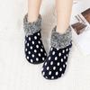 1 Pairs Soft-Soled Anti Slip Fleece-Lined Thickened High Tube Winter Carpet Socks Non-Slip Floor Socks