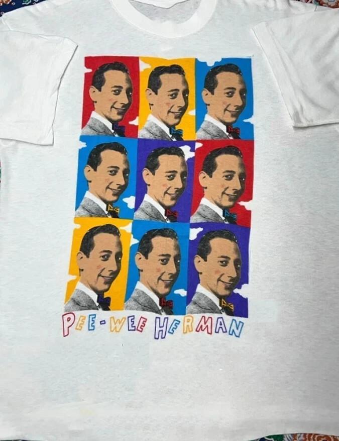 

PEE WEE HERMAN Gift For Fan unisex White Cotton T SHIRT FULL Size S-5XL Unisex T-Shirt XXL