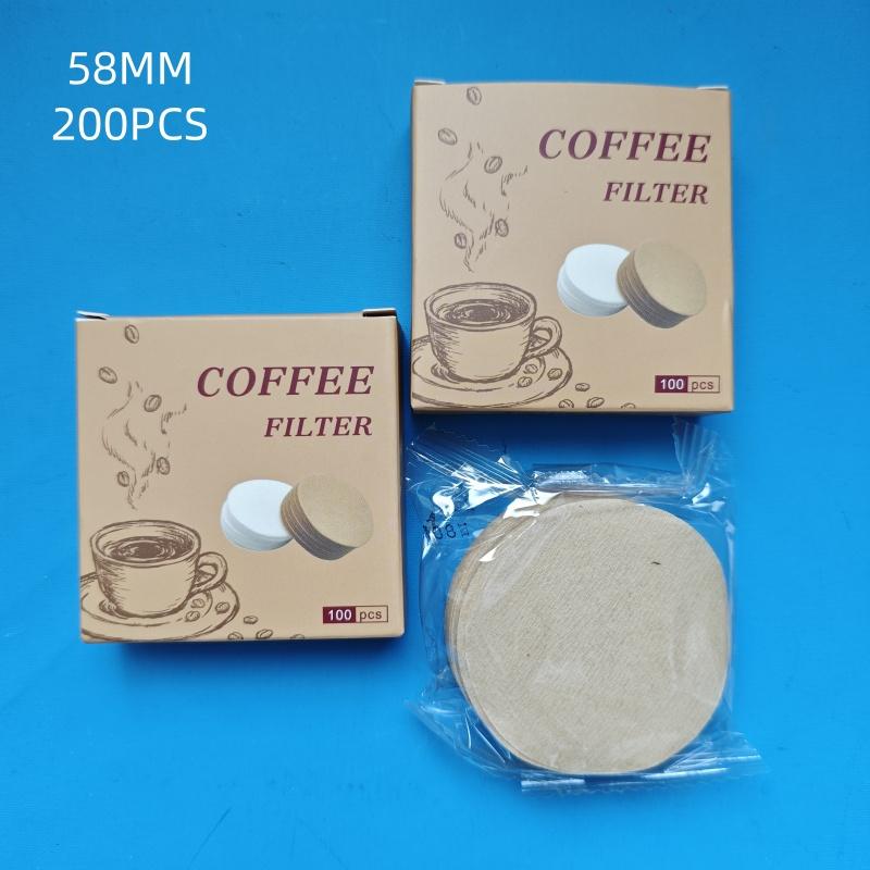 51/54/58mm Rundes Kaffeefilterpapier Moka Pot Universal Pulverschalenfilter Sekundärer Kaffeefilter 100 Stück Zellstoff Einweg