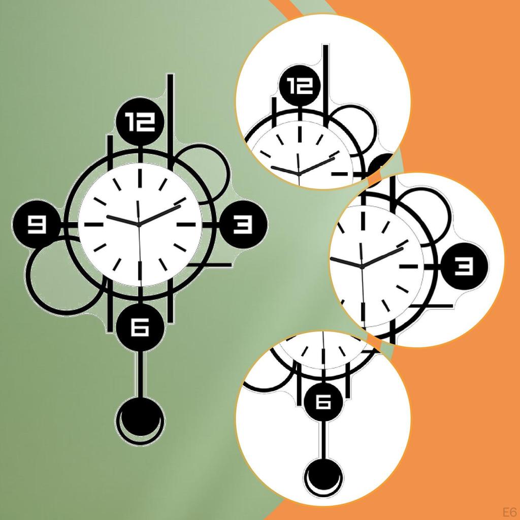 Clock Home Decor Hanging for Indoor