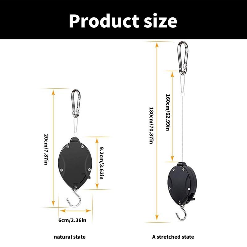 Retractable Hooks for Planter and Decorations Ideal for Home and Garden Spaces Indoor and Outdoor Plant Hangers
