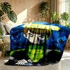 Custom Name Personalized Ben 10 Cartoon Print Blanket, Home Decor, Bedroom, Sofa, Camping, Couch, Gifts for Birthday ChristmasEnthusiasts