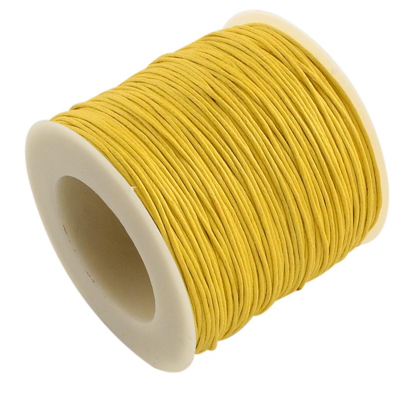 Wenwan Korean Wax Thread Leather Cord for DIY Bracelet and Necklace Crafting