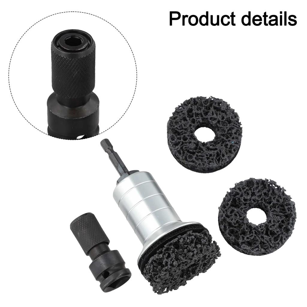 4pcs Car Hub Shaft Head Rust Removal Tool Rust Cleaning Tools Maintenance Brake Disc Rust Removal For Cleaner Kit For Nuts