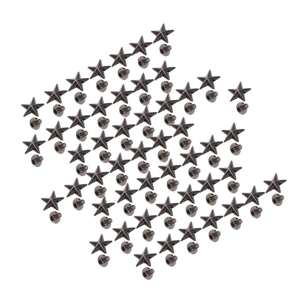 Star Shape Rivet Crafts Stud Button Zinc Alloy Rivet for Shoes Bags Clothing Decoration