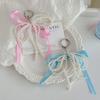 Korean Luxury Pearl Heart Bow Keychain Bag Charm