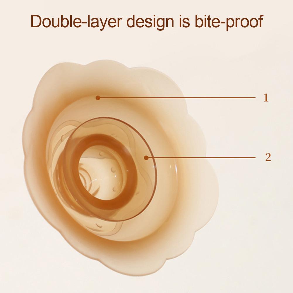 1 st Silikonnappskydd med låda Amning Anti-bit Amningstillbehör Dammbox Anti-läckage Amningstillbehör Mammaskydd