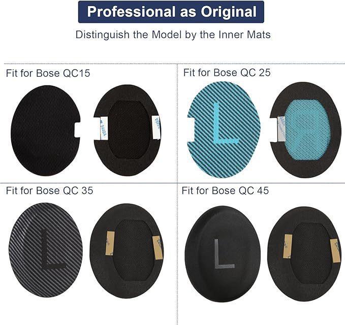 Bosch QC35/QC15/QC25 Ear Muffs Headphone Cover with AE2/i Sponge and Real Protein Leather