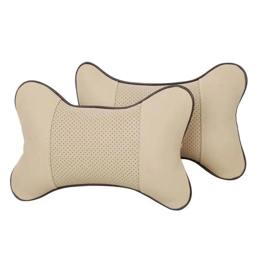 Car Neck Pillow Bone Shape All Season Universal Soft Headrest Cushion Auto Interior Car Seat Accessory