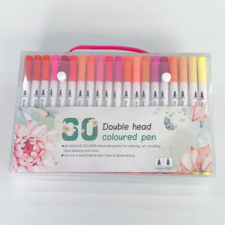 Double-Ended Fineliner Soft Tip Watercolor Pens - Children's Art Set
