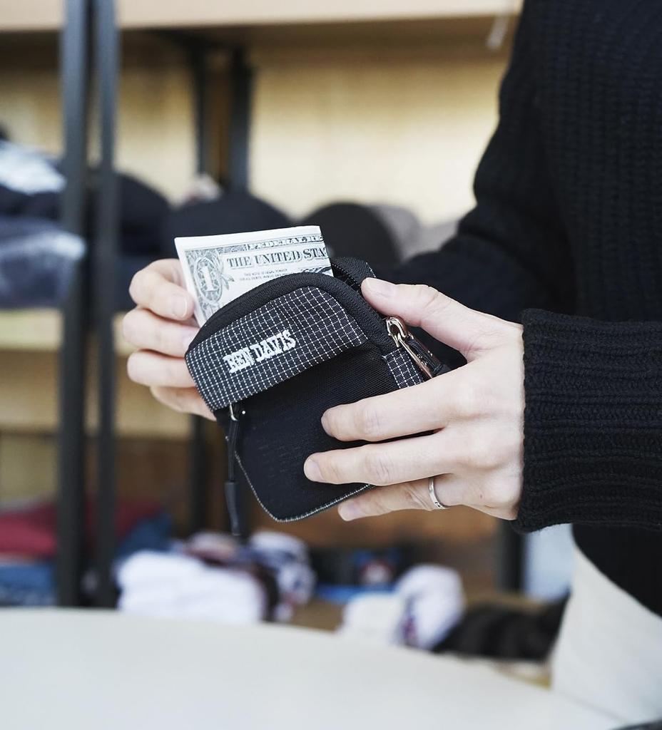 Ben Davis Coin Card Pouch Mini Wallet BK & BDW-8489