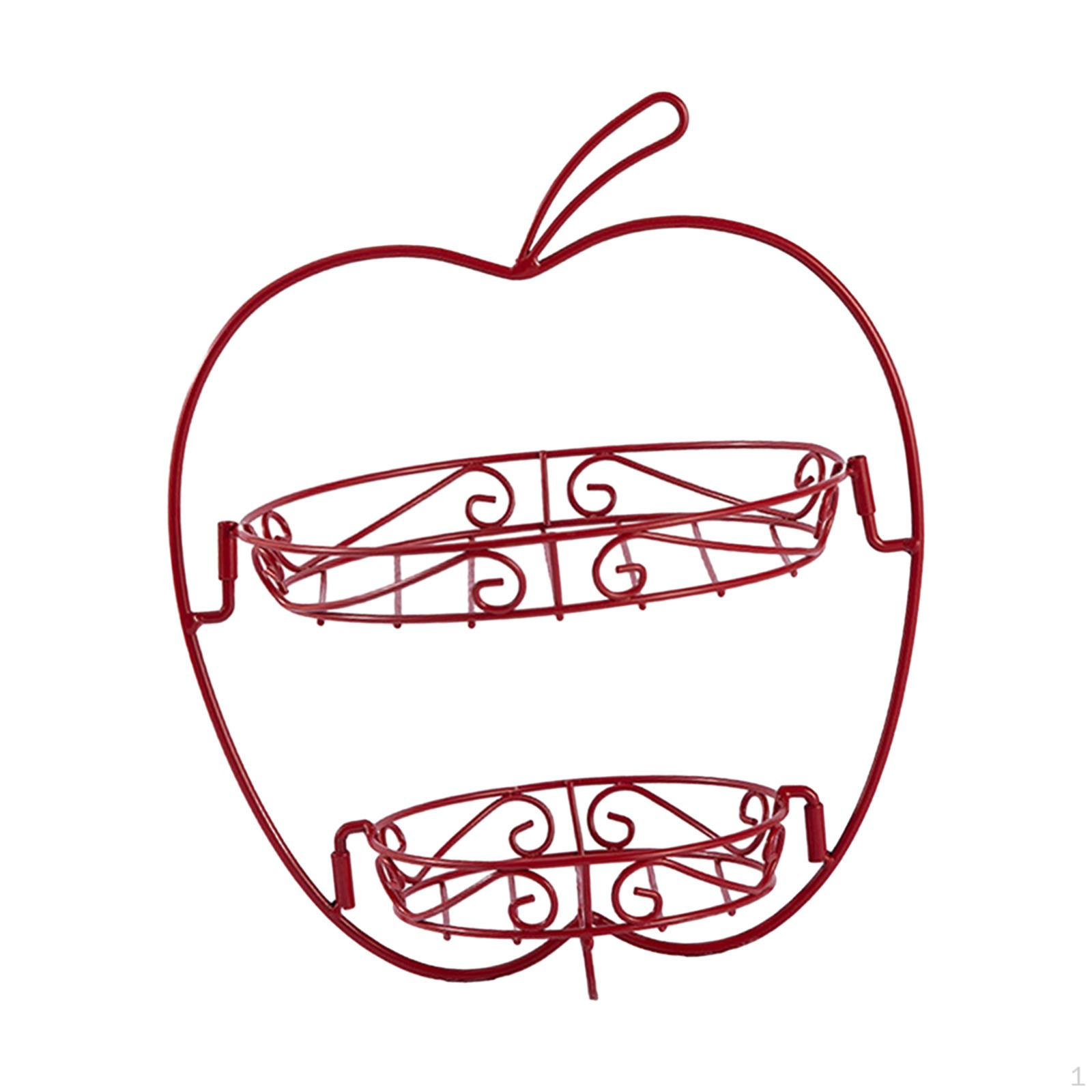 

Бытовая железная корзина для фруктов, стеллаж для хранения овощей, стильная практичная закуска для красный