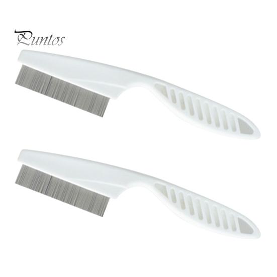 2ks Hřeben proti blechám Hřeben na odstraňování skvrn z nerezové oceli Kartáč na péči o mazlíčky s jemnými zuby Masážní hřeben pro mazlíčky Psi Štěňata
