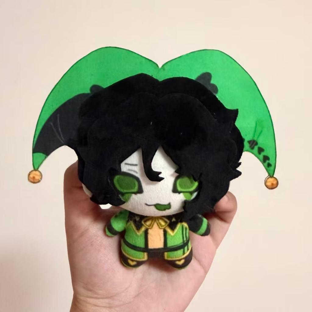 Cartoon Anime Freak Circus Plush Doll, 10cm Pierrot & Harlequin Keychain, Printed Craft, Holiday Gift Customization