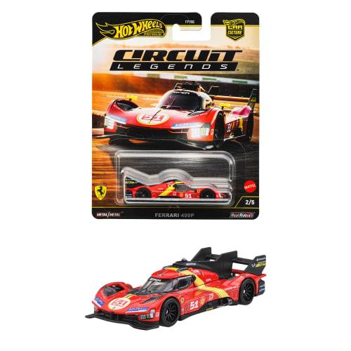 

Hot Wheels Car Culture Circuit Legends Ferrari 499P Vehicle Toy Diecast Car for Ages 3 and Up, Red, JBK49