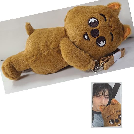 

Stray Kids SKZOO Плюшевая сумка celebrATE ( с фотокарточкой из POP UP)