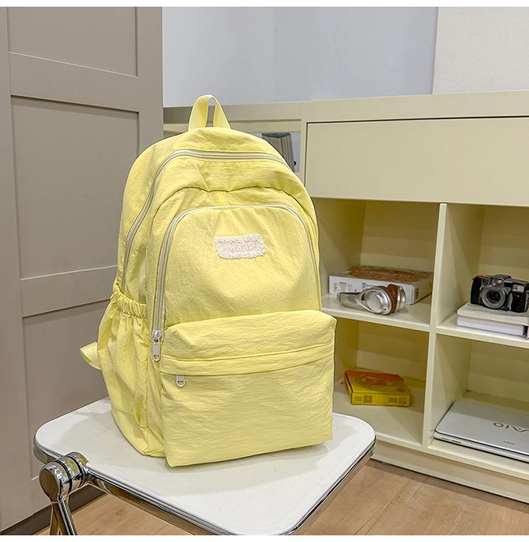 Schoolbag High Value Ins Style Schoolbag Female Junior High School Girl High School College Student Backpack Lightweight Simple Small Fresh Backpack