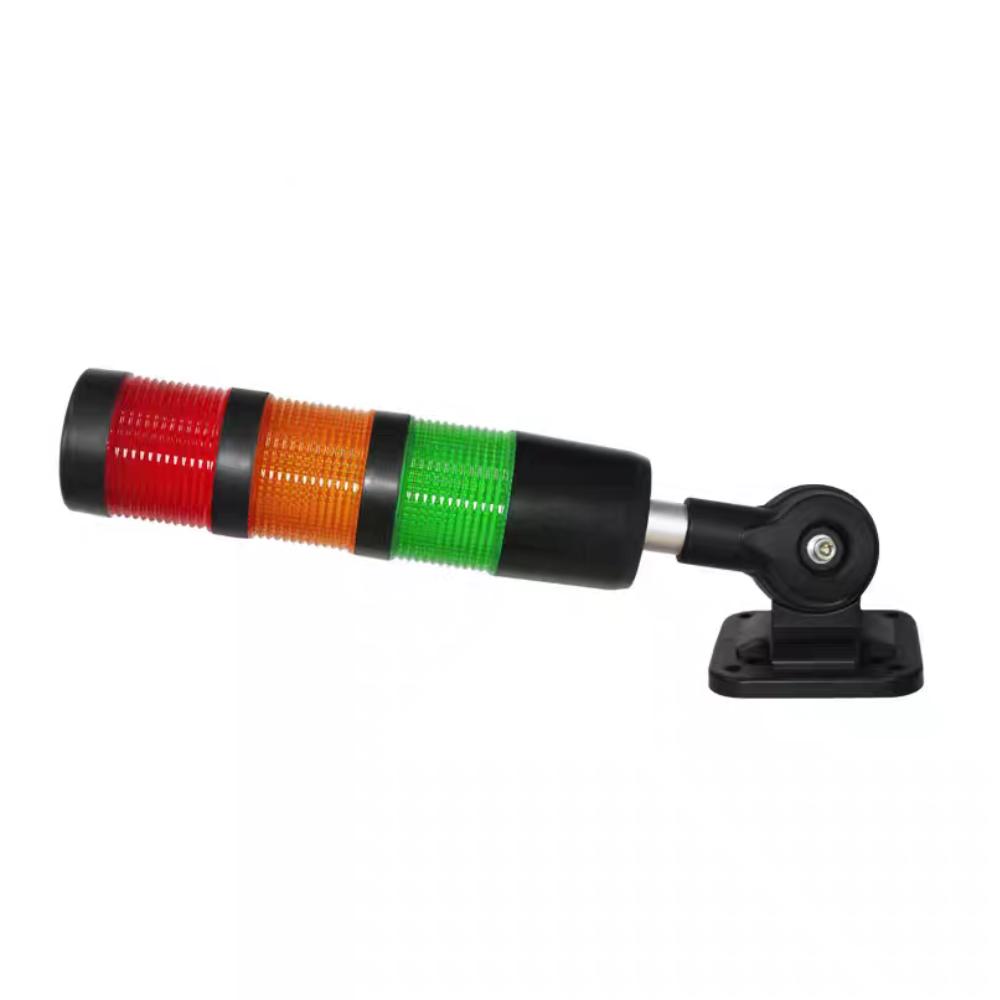 24V DC 220V AC LED 3-Color Signal Tower Light | Red Yellow Green Industrial Warning Stack Lamp with Optional Buzzer